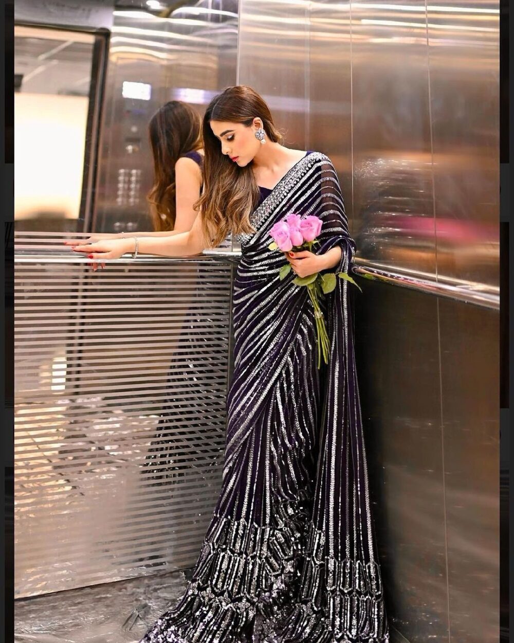 Premium sequence saree collection - Image 2