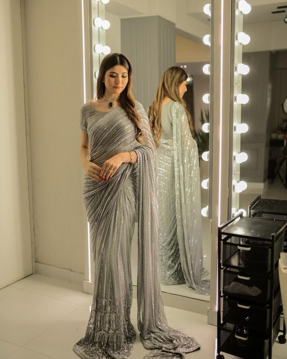 Premium sequence saree collection - Image 3