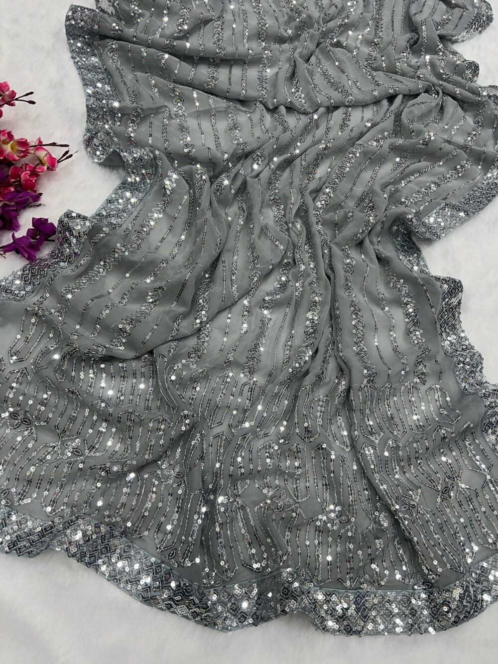 Premium sequence saree collection - Image 13