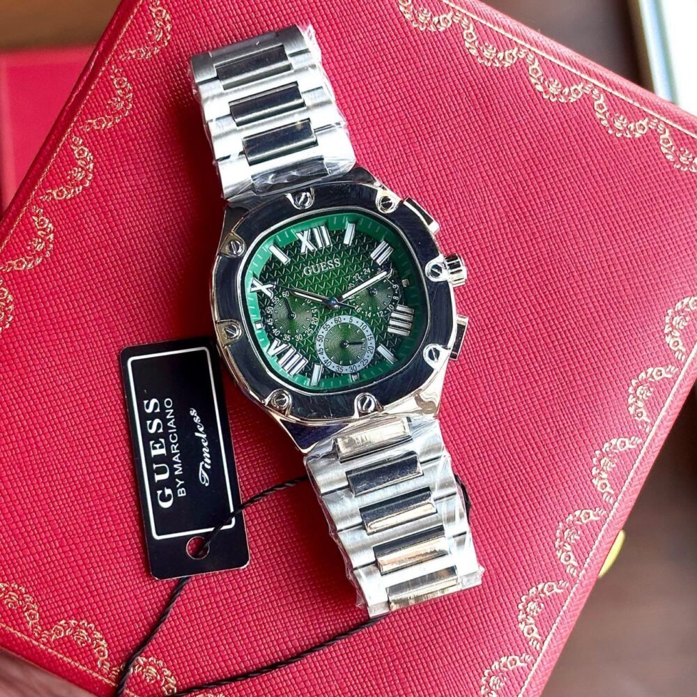 This Guess Chronograph watch for men seems like a stylish and functional timepiece. - Image 2